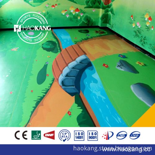 children's playground cartoon floor